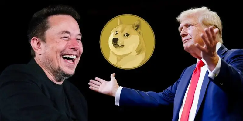 elon musk donald trump dogecoin doge cryptocurrency