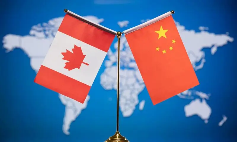 china canada flags