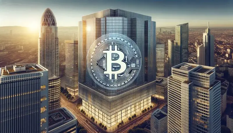 Corporate office with Bitcoin