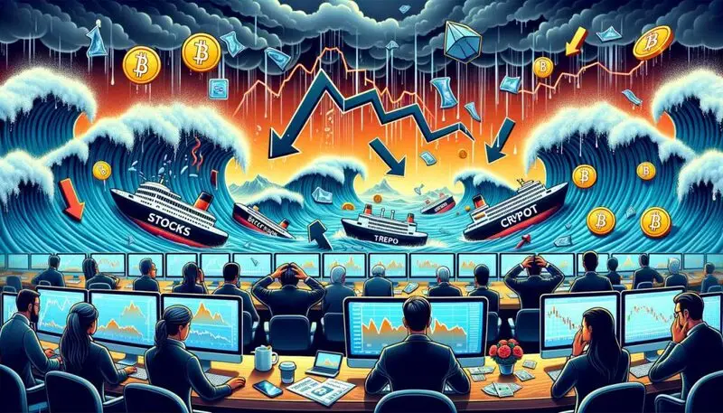 cryptocurrency Market crash scenes