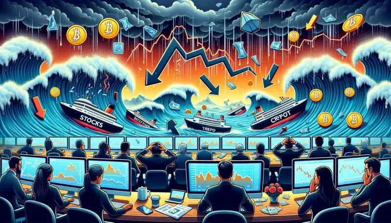 Market crash scenes