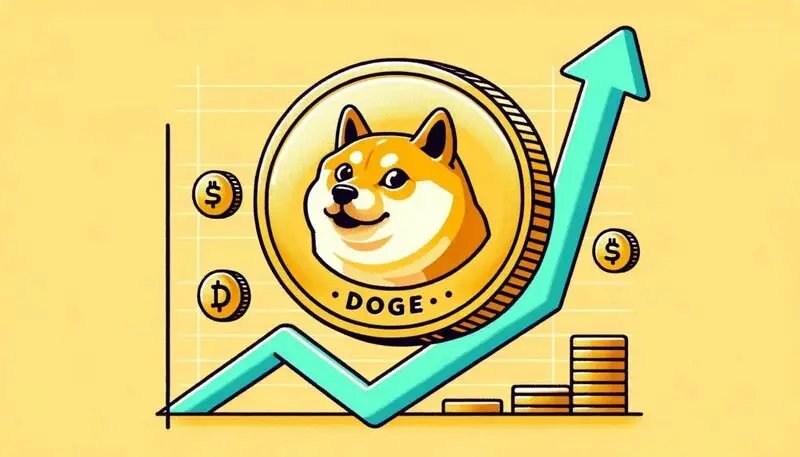 Dogecoin cryptocurrency uptick