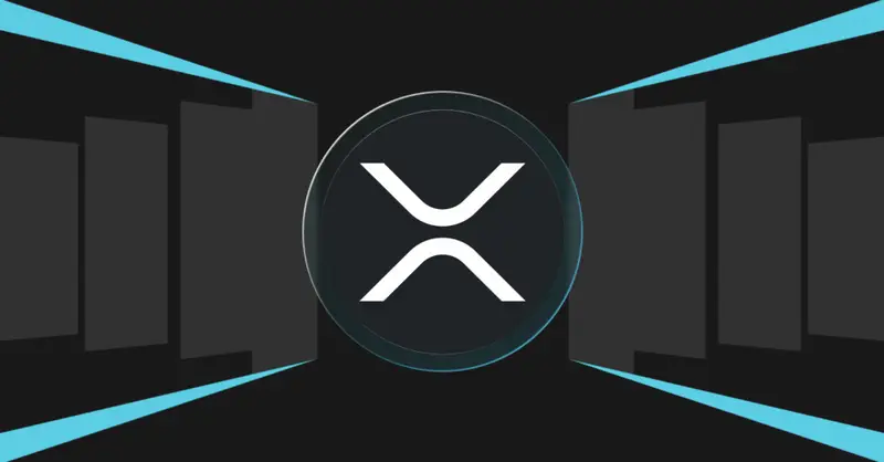 cryptocurrency xrp blue black