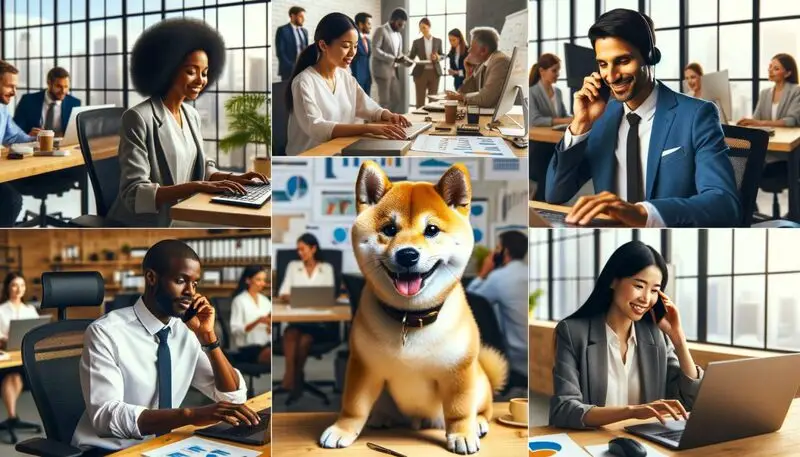 shiba inu office