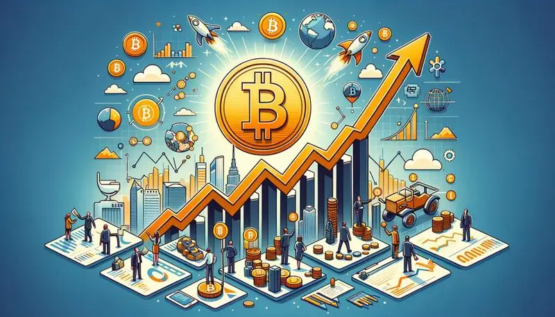 Bitcoin surge with extra elements