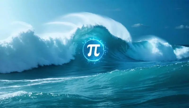 Pi coin waves ocean