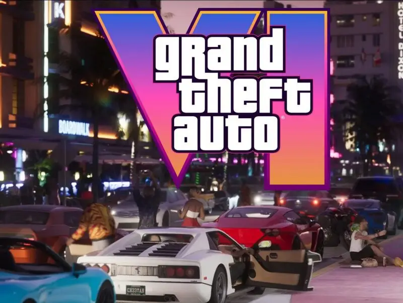 GTA 6 streets with logo