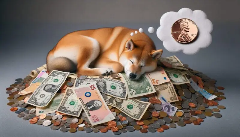 shiba inu sleeping