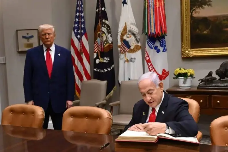 Netanyahu with Trump Oval Office