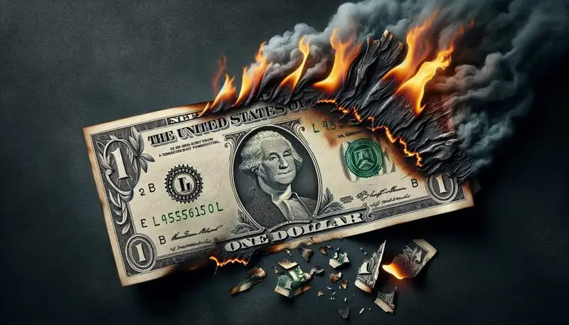 us dollar burning