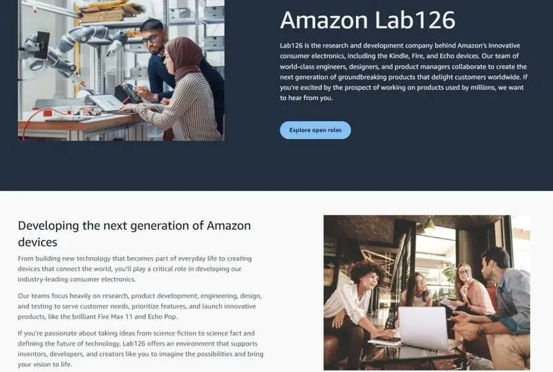 Amazon secret Lab126 research facility