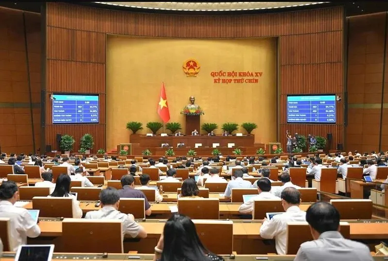 Vietnamese National Assembly voting session
