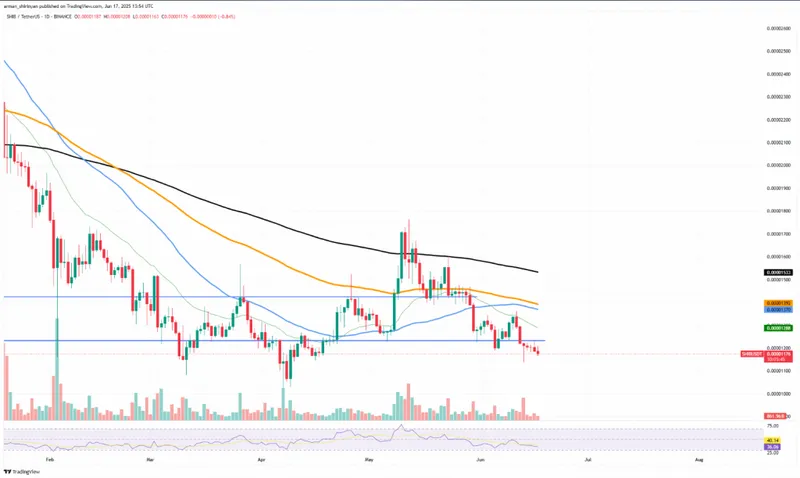 SHIB price chart analysis