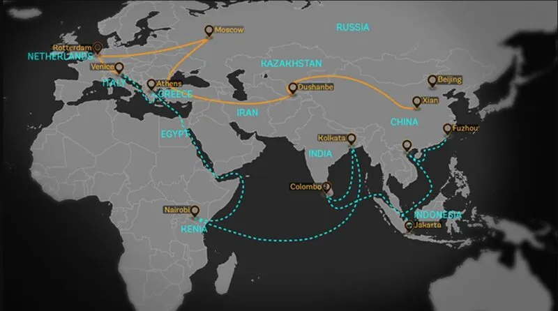 Belt and Road Initiative Map