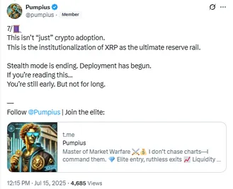 Pumpius about XRP