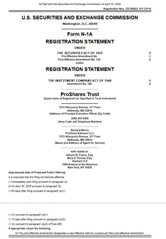 ProShares Trust SEC registration filing