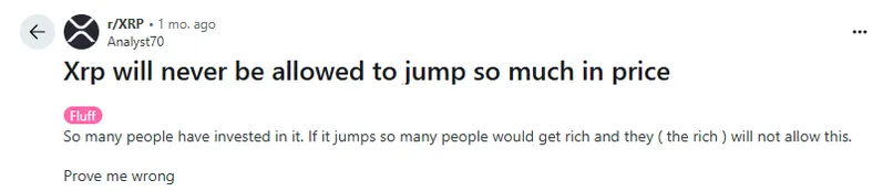 discussions on r/XRP show increasing skepticism