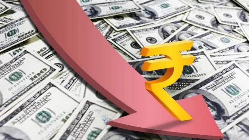 indian rupee falling