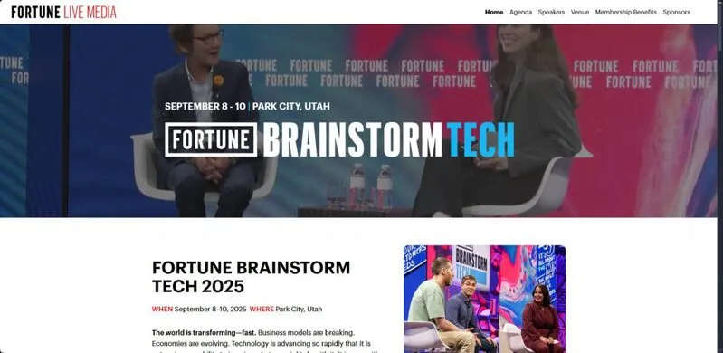 Fortune Brainstorm Tech 2025 event banner