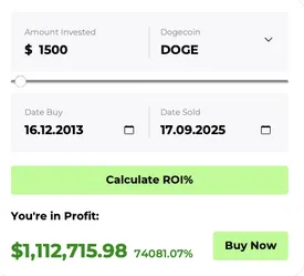 Dogecoin ROI millioanire