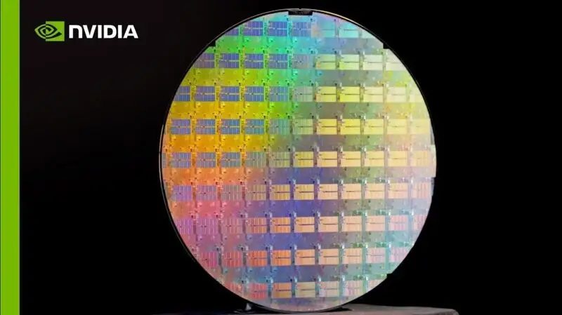 Nvda blackwell chip close-up