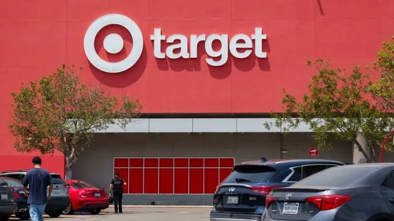 Target entrance with cars