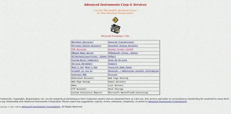 advanced instruments corporation bought AI.com in 1996