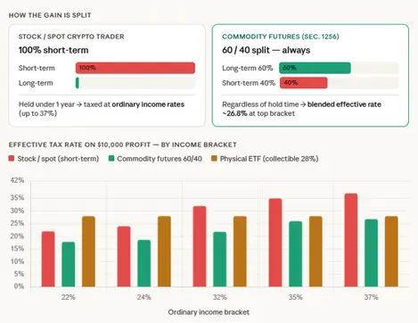 60/40 Rule and XRP Commodity Tax