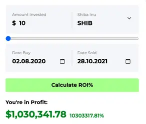 Shiba Inu $10 to $1 million