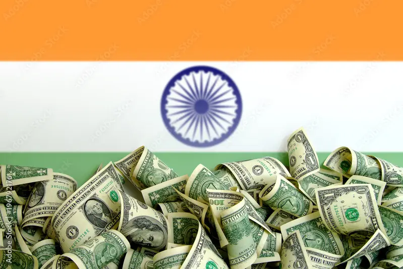 India flag US Dollar
