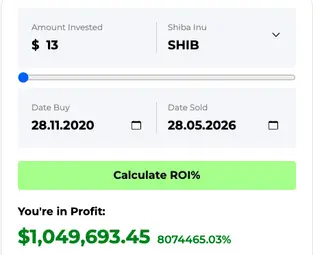 Shiba Inu ROI