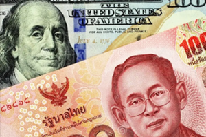 U.S. Dollar Falls 11.5% Against the Thai Baht