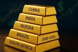 BRICS Gold 2020-2025 Purchases Reach 870t, Pressuring Dollar