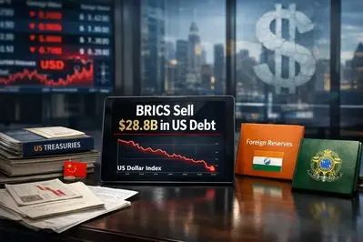 BRICS Sell $28.8B in US Debt, JPMorgan Turns Bearish on Dollar